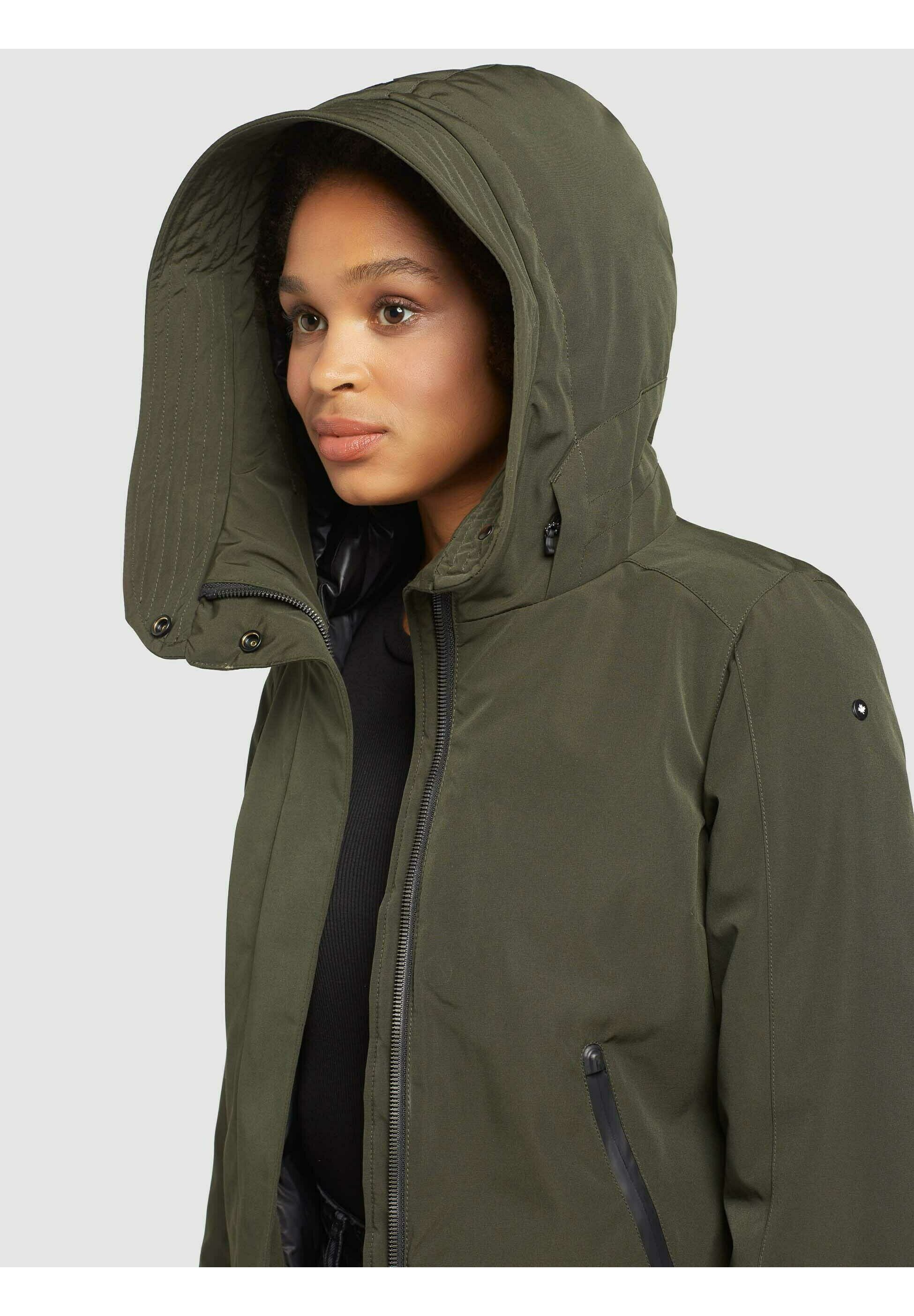 khujo VIONA2 - Abrigo de invierno - dunkeloliv/verde oliva - Zalando.es