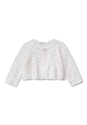 TEXTURED BLEND  - Strickjacke - white