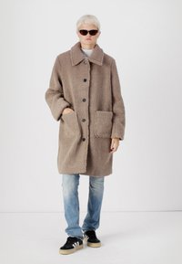 Pieces PCNADDY JACKET - Cappotto invernale - taupe gray