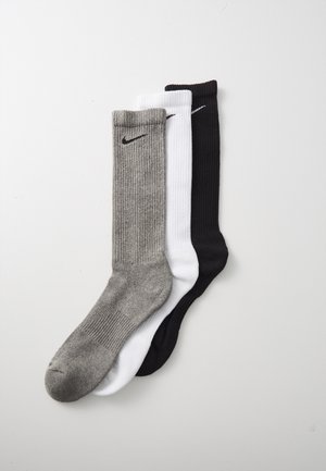 EVERYDAY PLUS CUSH CREW UNISEX 3 PACK - Chaussettes de sport - white/carbon heather/black
