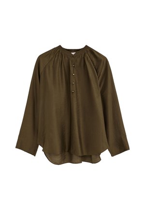 Polo Club, HEMD WOMAN LARA LONG SLEEVE LOOSE FIT - Blusa - olive green