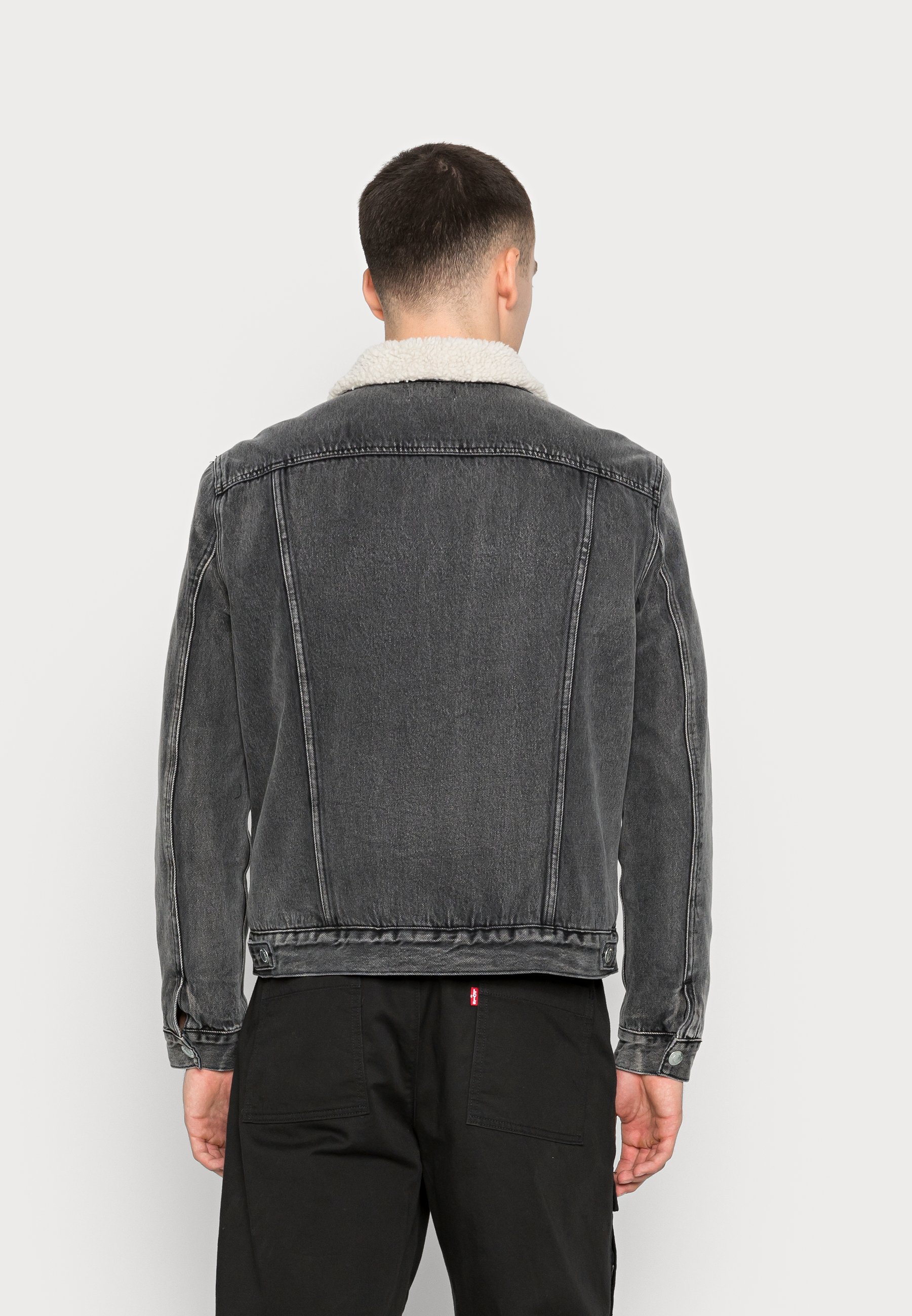 AllSaints Fern Denim Jacket - L, Washed Black