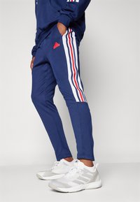 adidas Sportswear HOUSE OF TIRO NATIONS PACK - Träningsbyxor - team navy blue/white/better scarlet