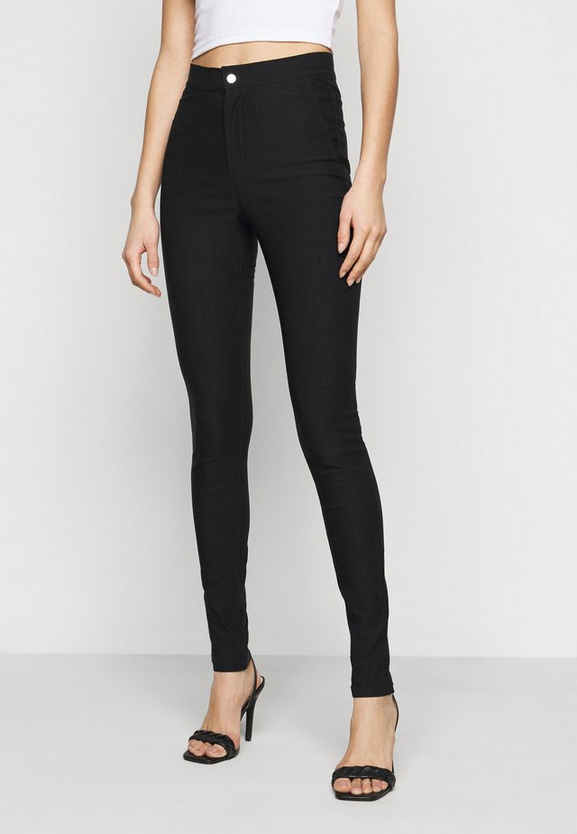 NMSOLINE SOLID PANTS - Trousers - black