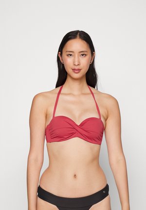 WIRE-BANDEAU - Haut de bikini - rostrot