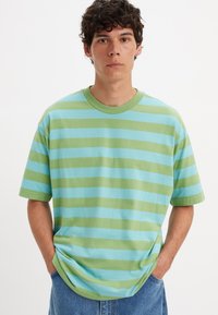 Levi's® Skateboarding SKATEBOARDING GRAPHIC BOXY TEE - Tricou cu imprimeu - thinking about blue grey