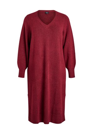 Vestido de punto - cabernet melange