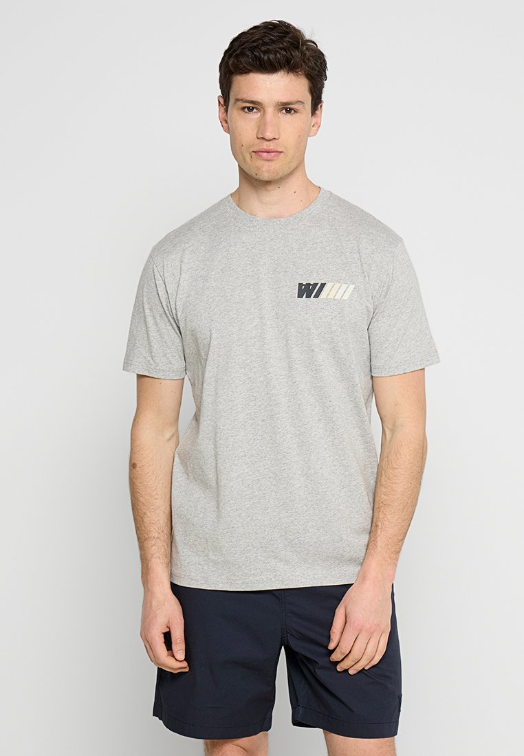 DOUBLE A BY W.W. T-shirt print grijs