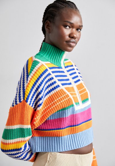 STAUD CROPPED HAMPTON - Neule - multi bayadere