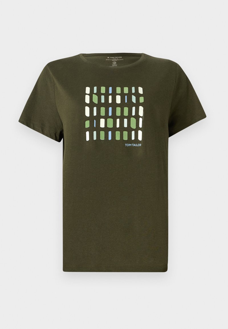 Tom Tailor T-shirt print olijfgroen