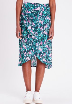 Cache Cache MIT KNOTENEFFEKT - Wrap skirt - vert