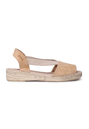 ELLA - Sandaletter med kilklack - beige
