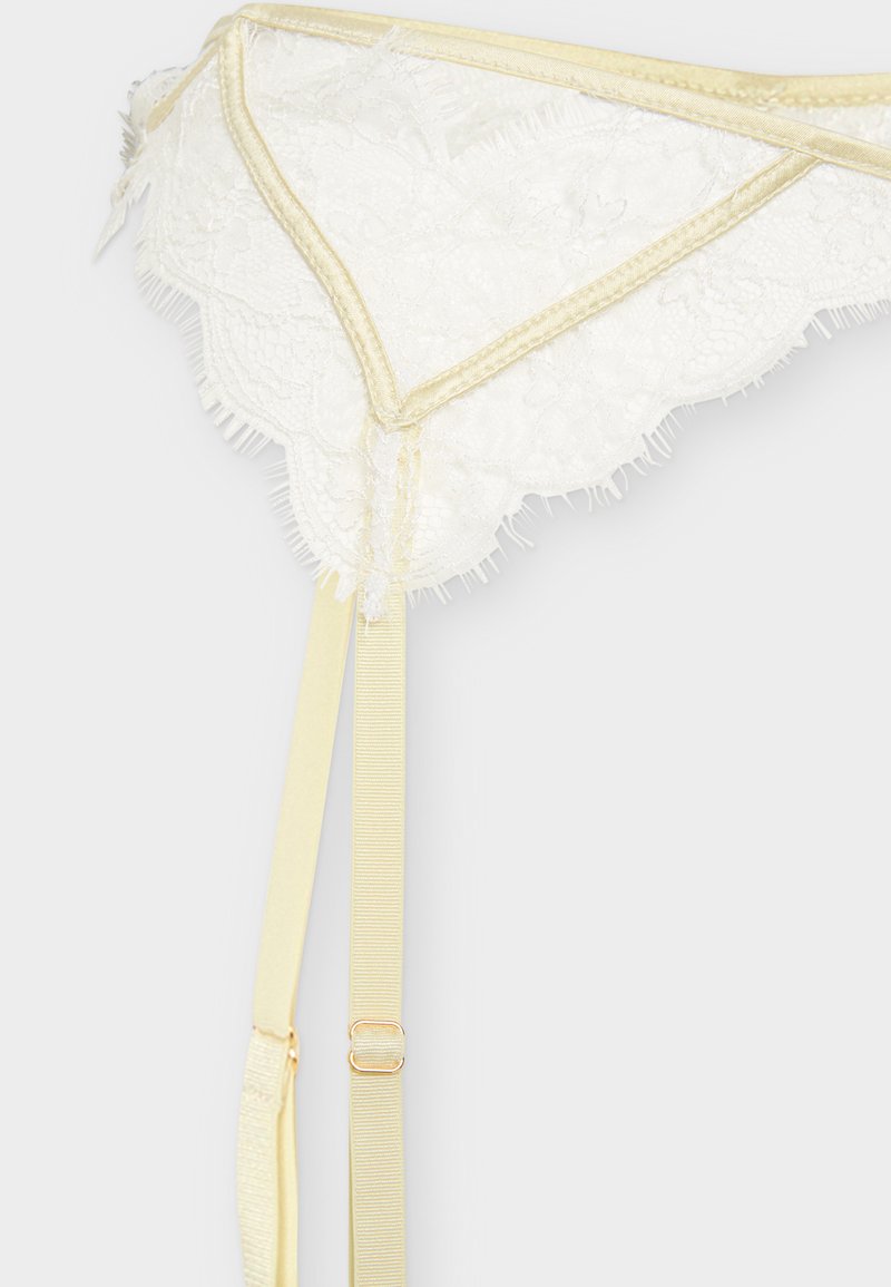 KIKI DE MONTPARNASSE INSET GARTER BELT - Suspenders - beurre/yellow