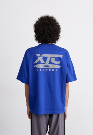 DISC - Print T-shirt - electric blue