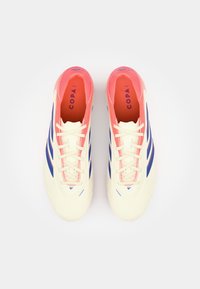 adidas Performance COPA PURE III LEAGUE FG/MG - Botines de fútbol para terreno firme - off white/lucid blue/signal coral