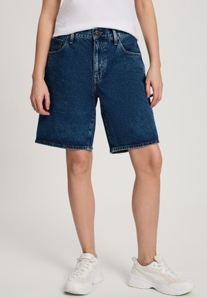 Jeans Shorts - dark-blue-washed
