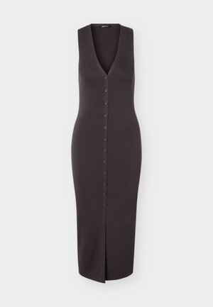 Gina Tricot, VEST DRESS - Pulóverruha - seal brown