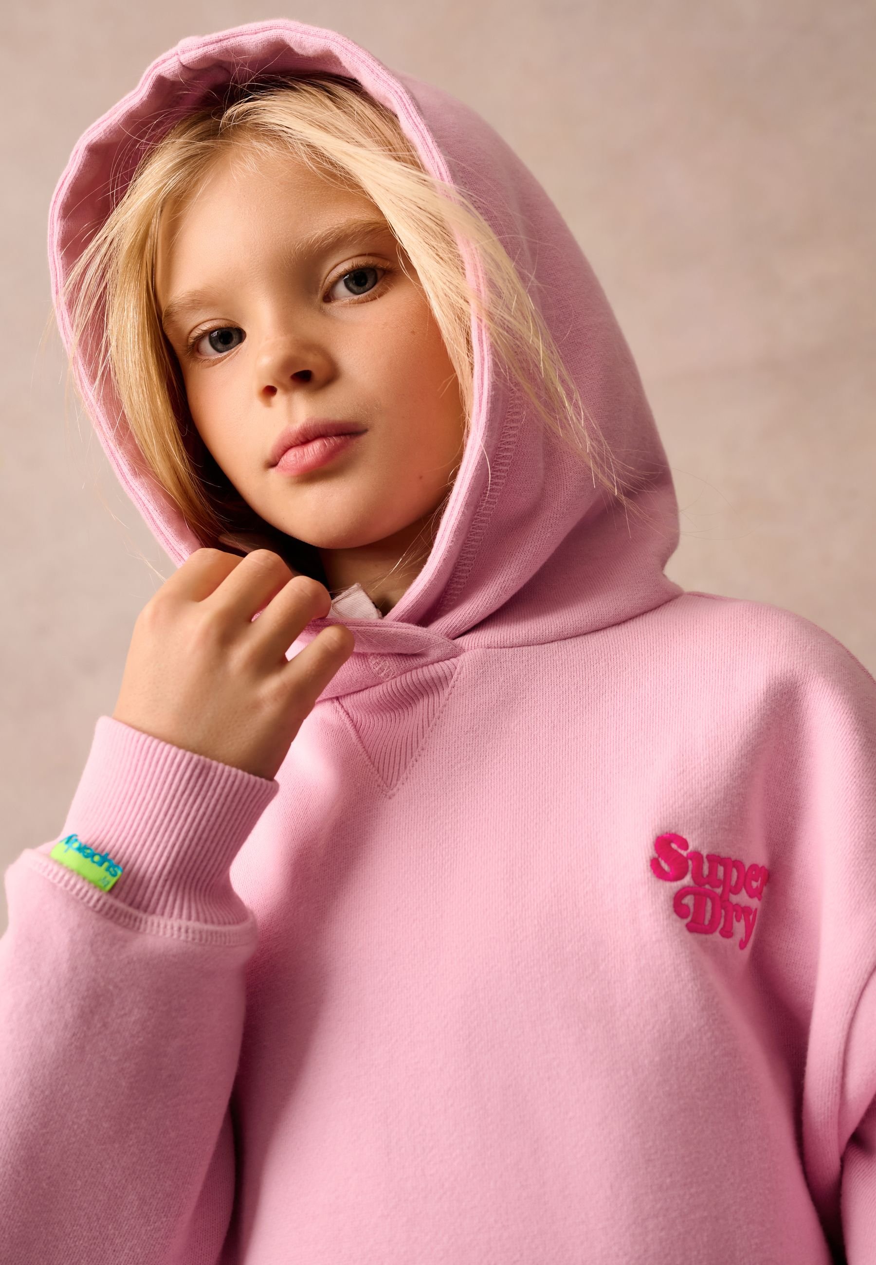 Sweat à Capuche Superdry Femme – Rose, Coton, Taille S (UK 10), CJ07, état Correct
