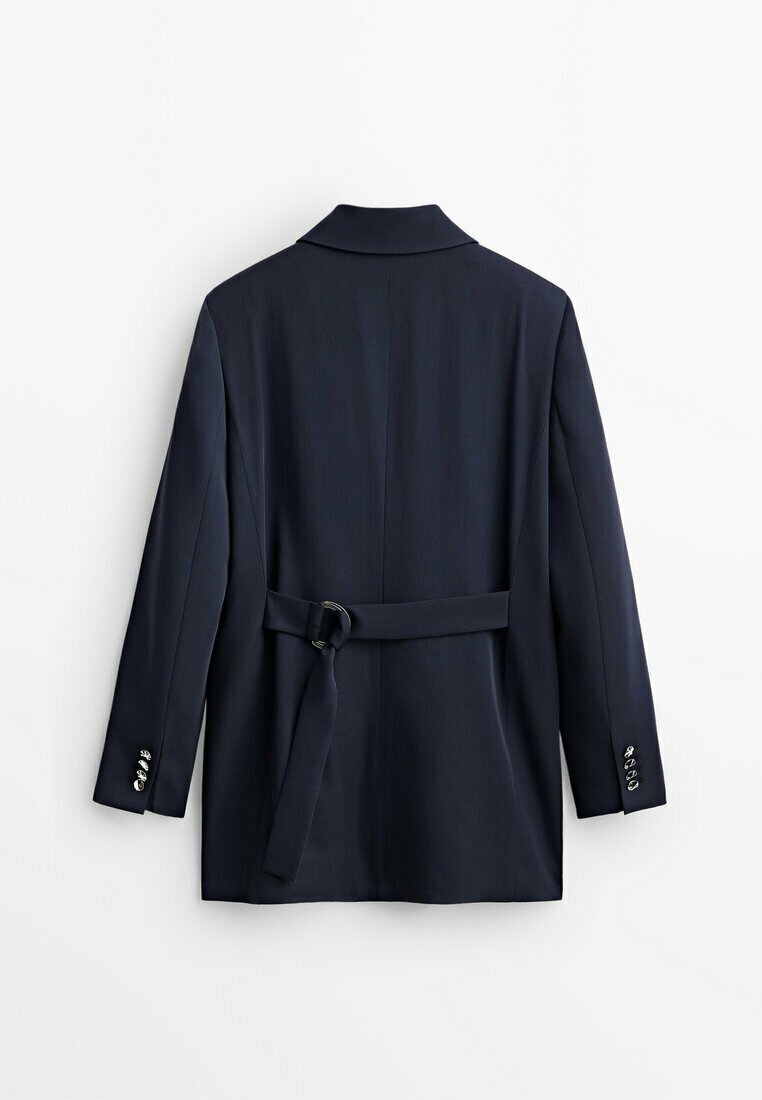 Damen Leichte Jacken | Massimo Dutti STUDIO WOOL BLAZER WITH SILVER BUTTONS Blazer blue black denim/dark-blue denim - WN69257 Damen Leichte Jacken | Massimo Dutti STUDIO WOOL BLAZER WITH SILVER BUTTONS Blazer blue black denim/dark-blue denim - WN69257