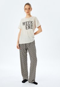 Koton SHORT SLEEVE  SET - Pyjama - brown