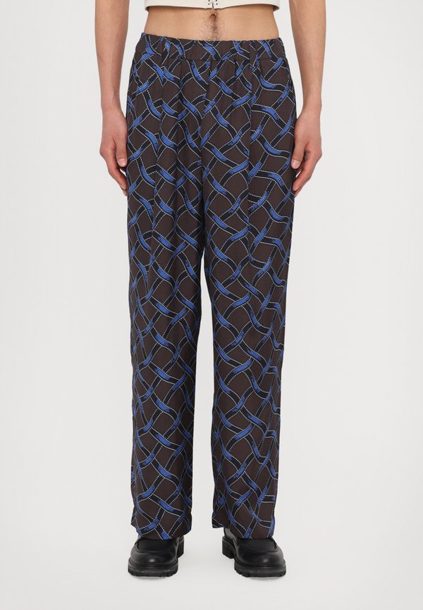 CHECKED PAJAMA PANTS ELASTICATED - Trousers