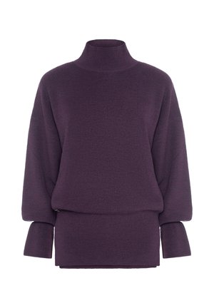 WITH HIGH NECK - Maglione - mottled purple