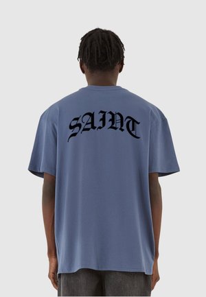 CROWN OF THORNS HEAVY OVERSIZED TEE - Print T-shirt - vintageblue