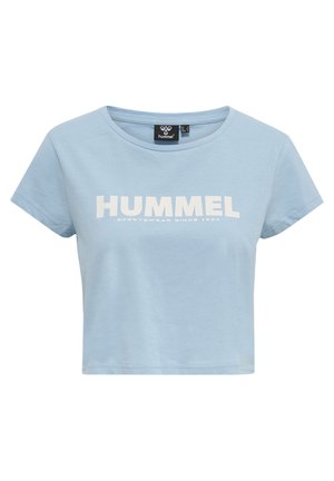 Hummel LLEGACY CROPPED  - T-shirt print - placid blue