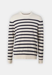 GAP CORE CREW FEEDER STRIPE - Pulóver - birch