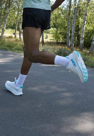 HOKA CLIFTON 10 - Road running shoes - white/skyward blue