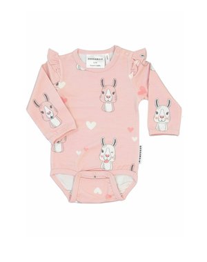LLAMA LONG SLEEVE FLOUNCE BABY - Body - pink