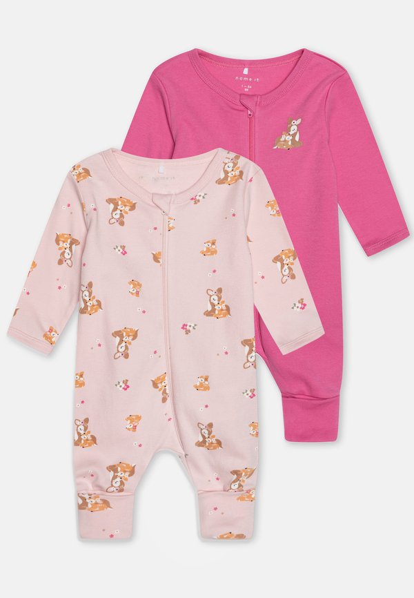 NBFNIGHTSUIT ZIP 2 PACK - Pyjamas - ibis rose