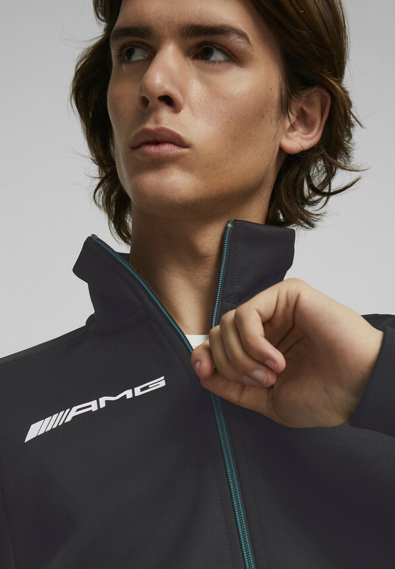 Puma AMG PETRONAS MOTORSPORT Zipup sweatshirt black Zalando.ie