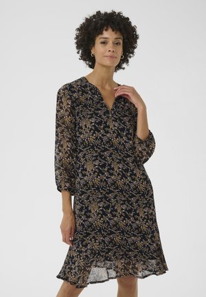 ELKAS - Day dress - black flower bouquet print