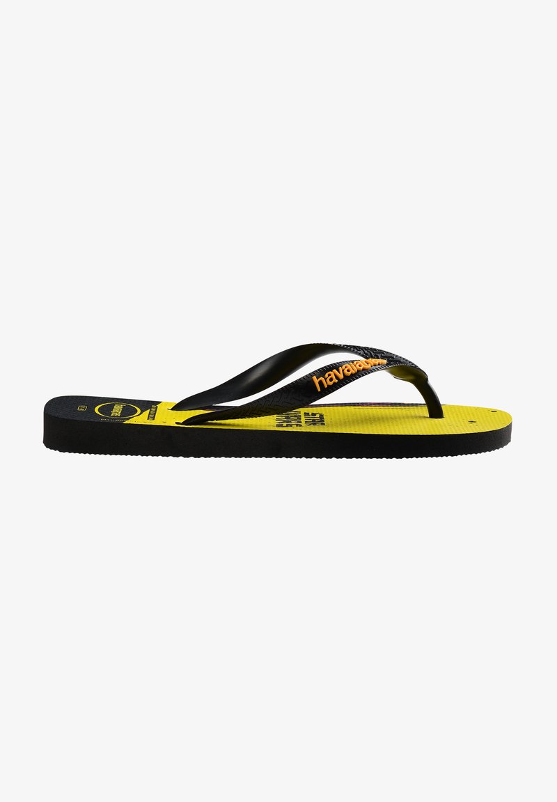 Havaianas HAVAIANAS FLIP FLOP STAR WARSPOP - Infradito da bagno - black pop yellow