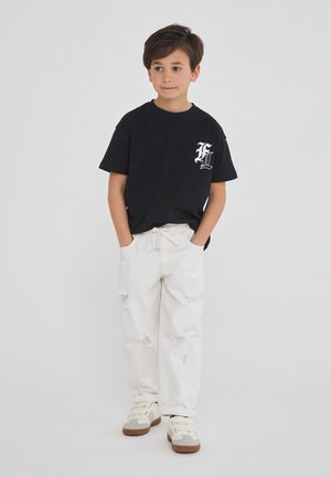 Terranova Jeans baggy - bianco ottico