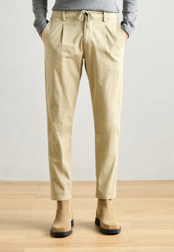 SUPERFLEX DRAWSTRING - Trousers - sand