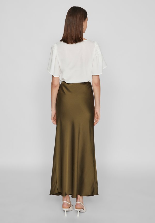 VISAHRA ANKLE - A-line skirt - dark olive4