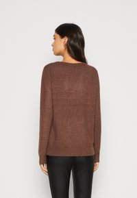 VILA VIRIL O NECK  - Pullover - shaved chocolate