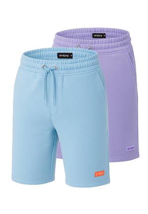 SET OF 2  - Shorts - light blue lilac