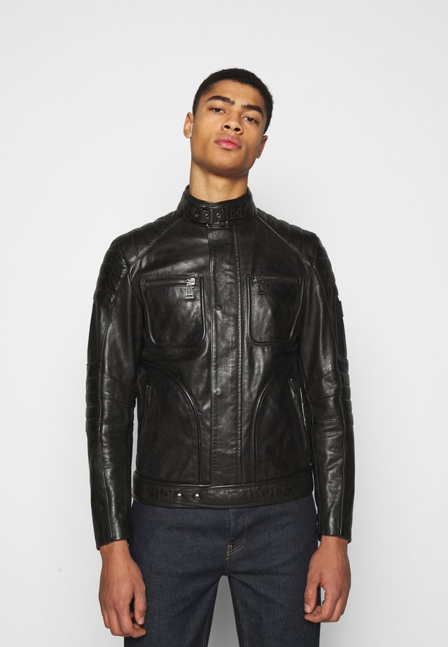WEYBRIDGE JACKET - Lederjacke - black