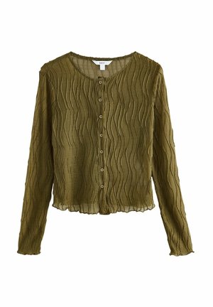 REGULAR FIT - TEXTURE LONG SLEEVE - Blouse - olive green