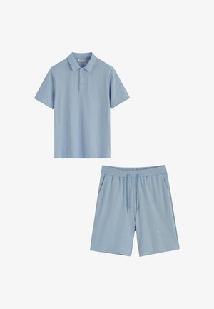 FRILIVIN, ENSEMBLE POLO SHORT CASUAL SET - Short - bleu ciel