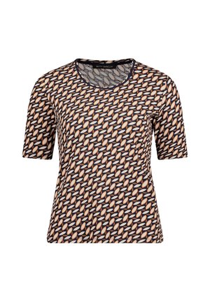 Betty Barclay, BETTY BARCLAY MIT RIPPENSTRUKTUR BASIC SHIRT - T-shirt imprimé - dark blue/brown