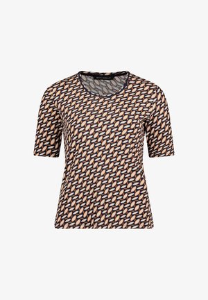 Betty Barclay, BETTY BARCLAY MIT RIPPENSTRUKTUR BASIC SHIRT - T-shirts print - dark blue/brown