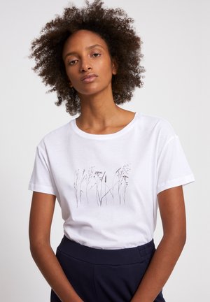 NELAA GRASSES - Print T-shirt - white