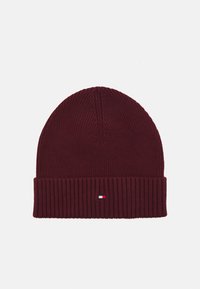 FLAG BEANIE UNISEX - Pletena kapa - deep rouge