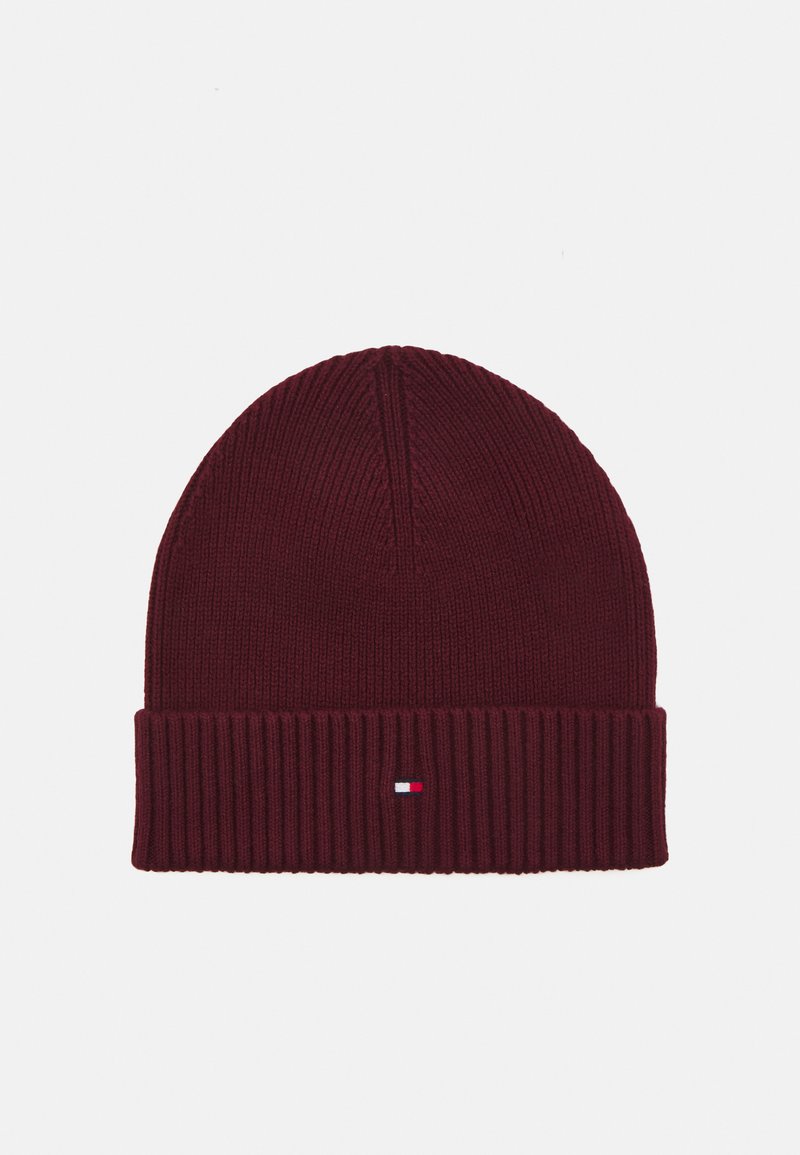 Tommy Hilfiger FLAG BEANIE UNISEX - Beanie - deep rouge