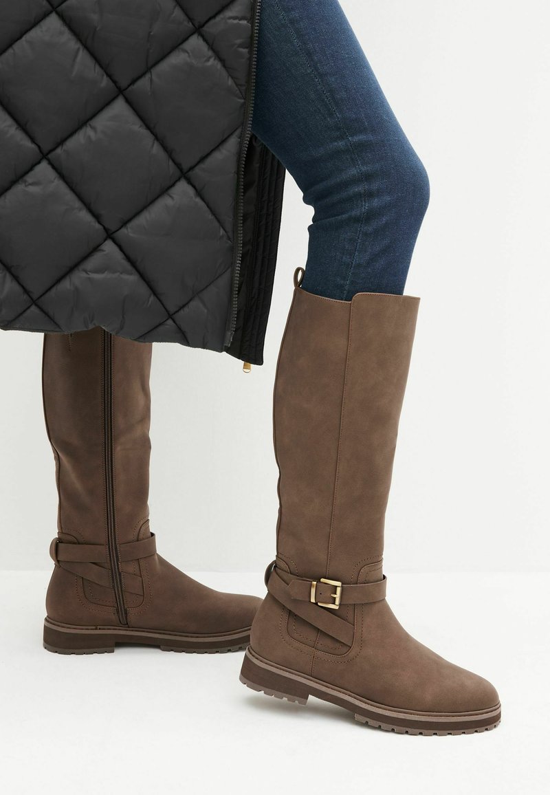 Next FOREVER COMFORT BUCKLE DETAIL  - Vysoká obuv - brown