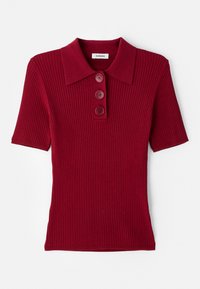 CARDIGAN LOOK CHEMISE MIXE - Poloskjorter - cerise